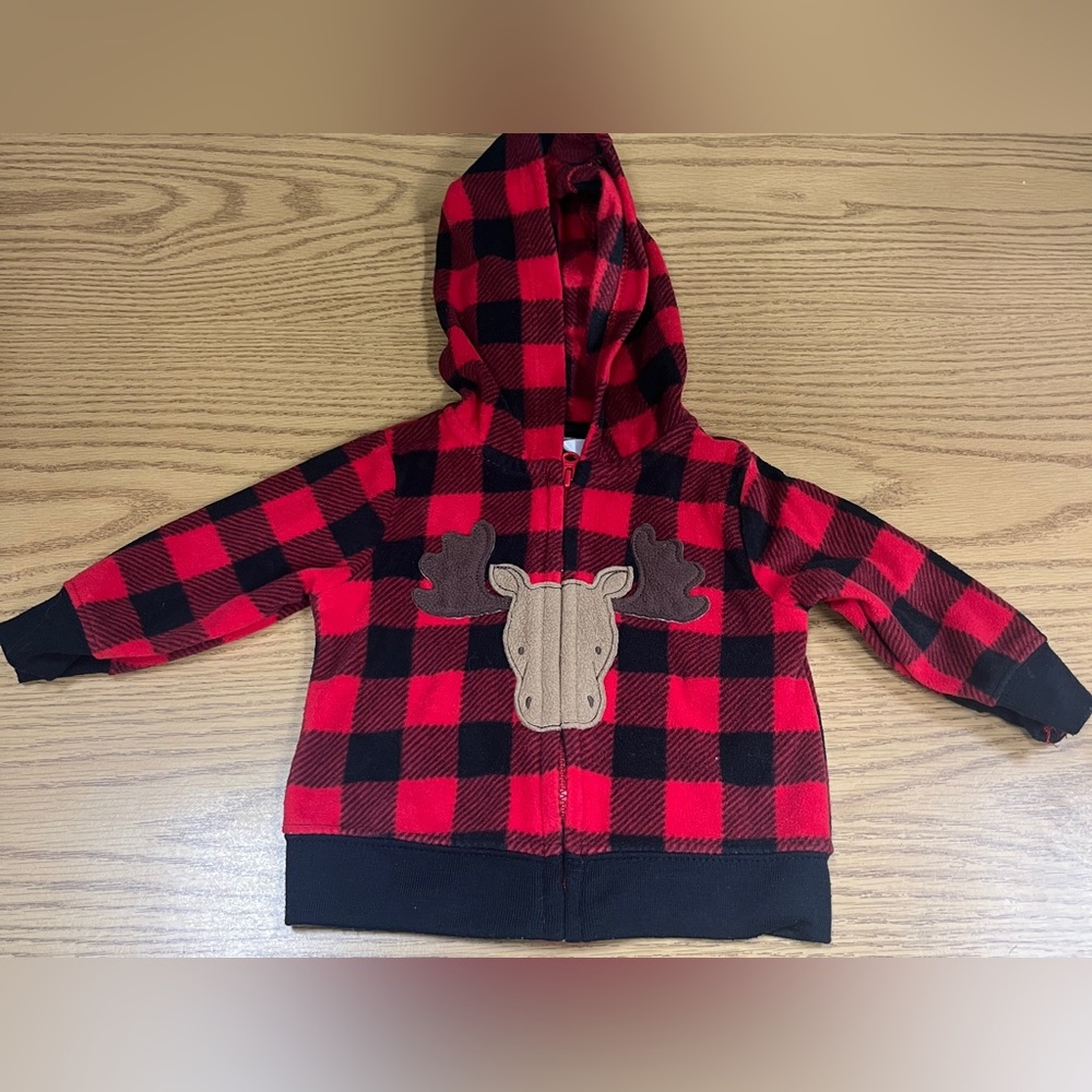 Unisex plaid moose jacket